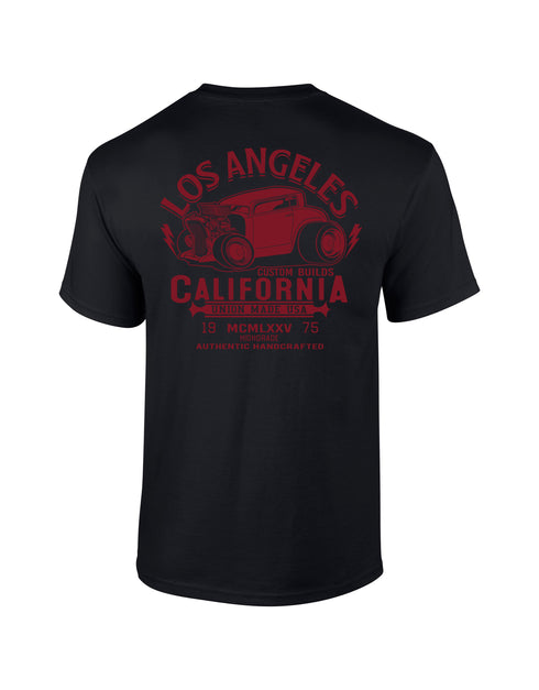 Hotrod 58 T-Shirt Hot Rod LA California Vintage Retro Rockabilly Design